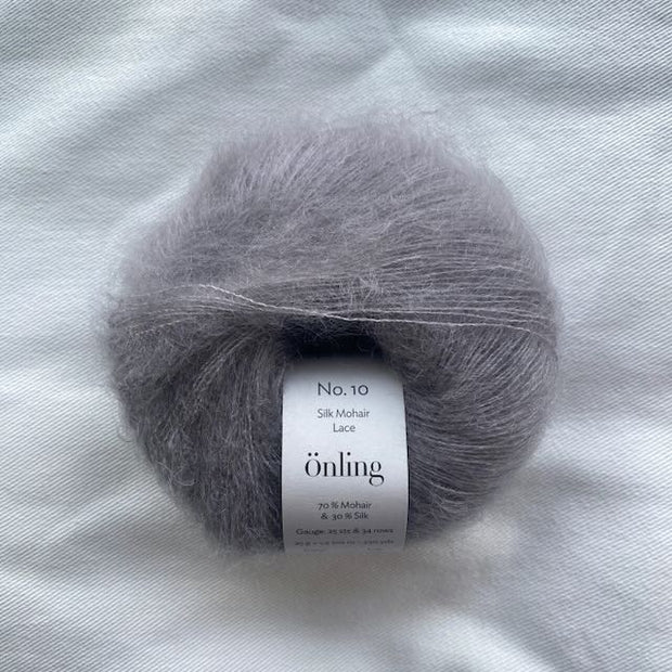 Önling No 10 - silk mohair garn - Skiffergrå (003)