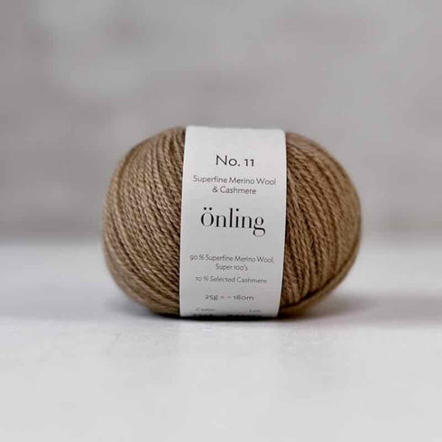 Önling No 11 - merino og cashmere garn - Beige (bolsana)x