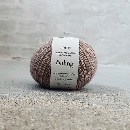 Önling No 11 - merino og cashmere garn - Marcipan (Volga 7839)x