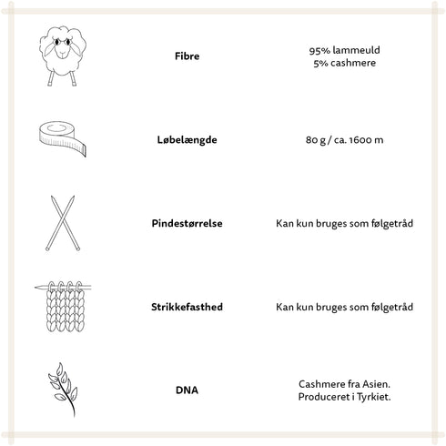 Önling No 13 - følgetråd med cashmere