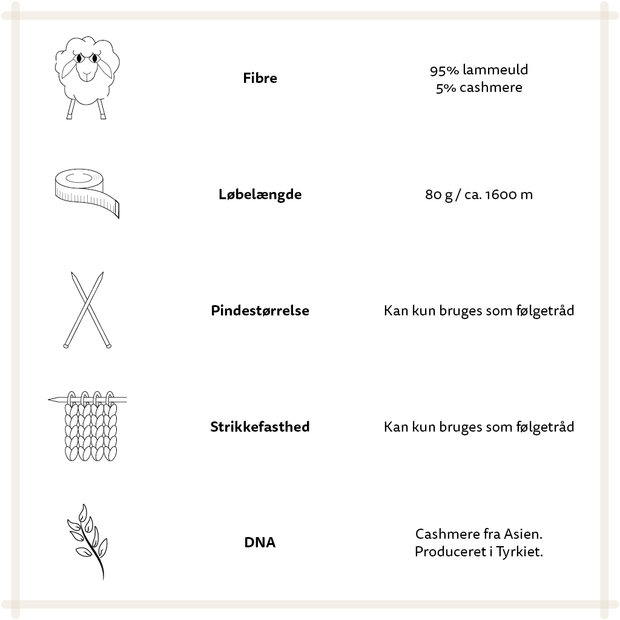 Önling No 13 - følgetråd med cashmere