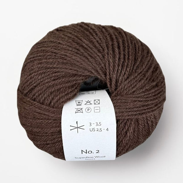 Önling No 2 - merino garn - Kaffebrun (026)