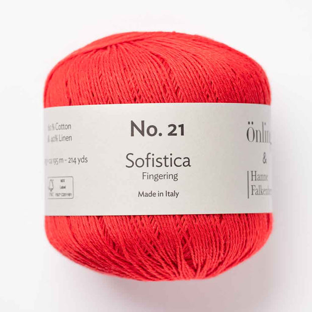 Önling No 21 - bomuld og hør garn - Tomato (118)