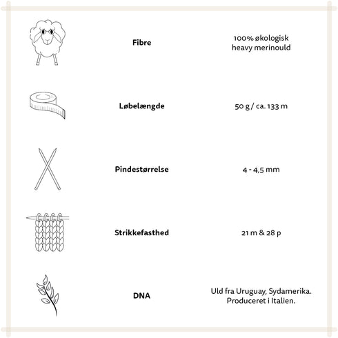 Önling No 3 - 100% økologisk heavy merinould
