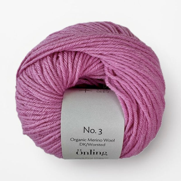 Önling No 3 - 100% økologisk heavy merinould - Tyggegummi pink (023)
