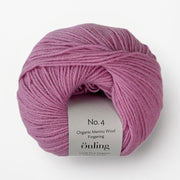 Önling No 4 - 100% økologisk fin merinould - Tyggegummipink (023)