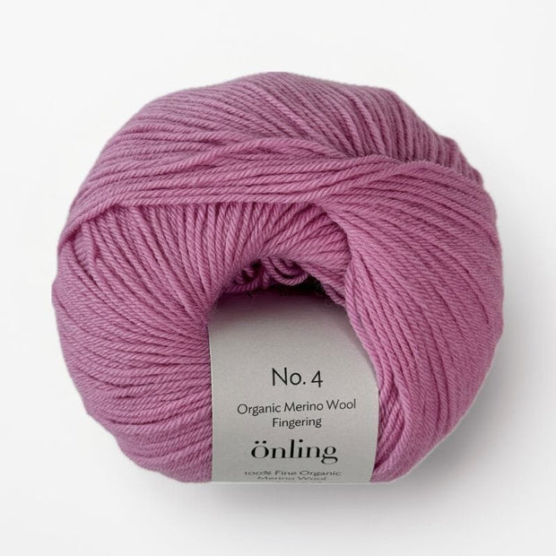 Önling No 4 - 100% økologisk fin merinould - Tyggegummipink (023)