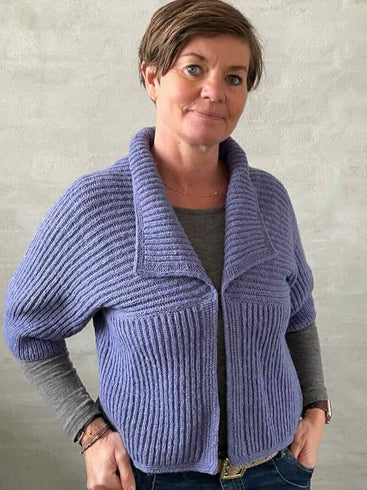 Patent jakke af Hanne Falkenberg, strikkeopskrift Strikkeopskrift Hanne Falkenberg