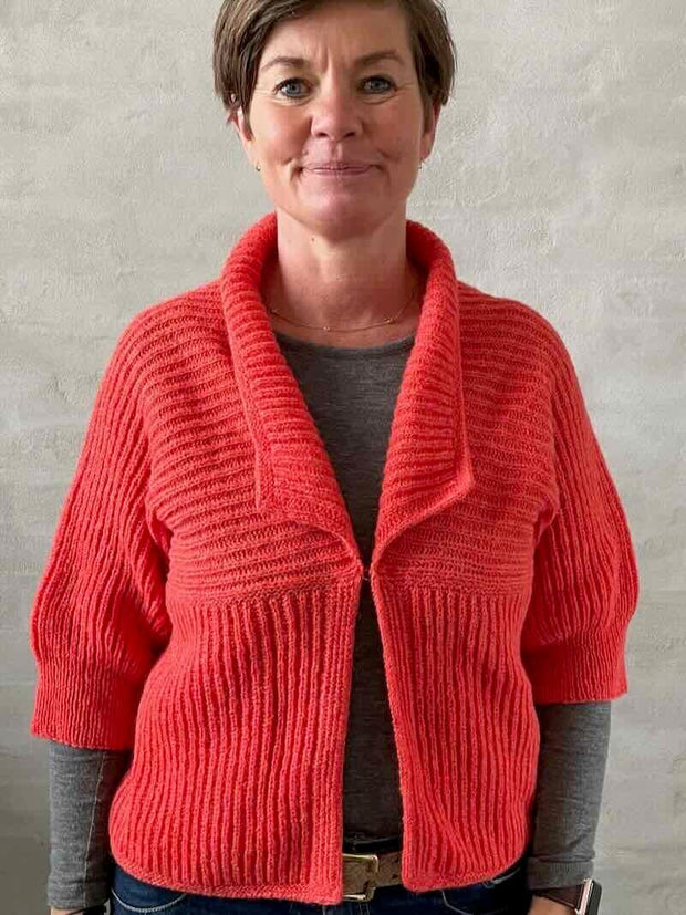 Patent jakke af Hanne Falkenberg, strikkeopskrift Strikkeopskrift Hanne Falkenberg