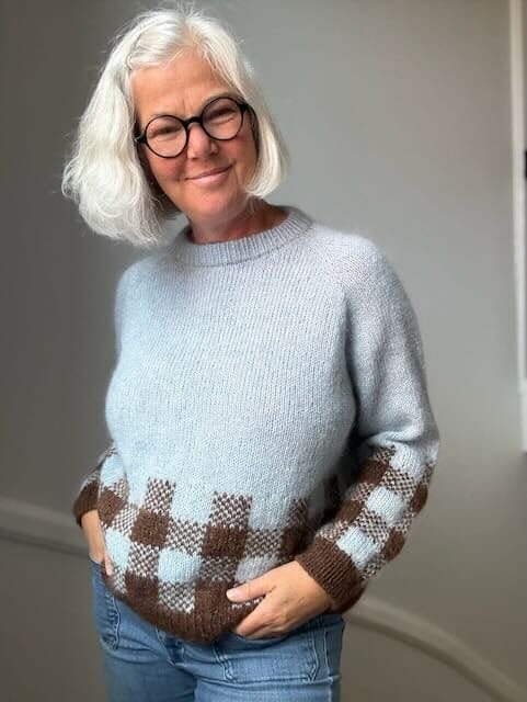 Picnic Sweater af Lene Krogh, pdf strikkeopskrift (DK + NO)