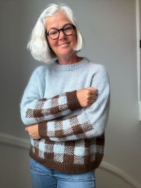 Picnic Sweater, No 20 + silk mohair strikkekit