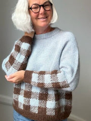 Picnic Sweater, No 20 + silk mohair strikkekit