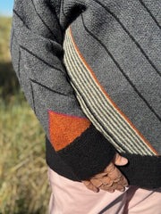 Profil sweater af Hanne Falkenberg, strikkeopskrift Strikkeopskrift Hanne Falkenberg