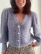 Puff your vibe cardigan af Knit Your Vibe, No 12 kit + silk mohair Strikkekit Knit Your Vibe