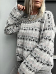 KLADDE OBS NO 3! Rikke Bloom Sweater af Rikke Jönsson, strikkeopskrift (DK) Strikkeopskrift Rikke Jönsson