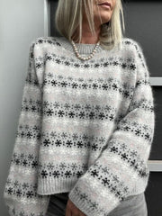 OBS MÆNGDER Rikke Bloom Sweater af Rikke Jönsson, strikkekit i No 1 Strikkekit Rikke Jönsson