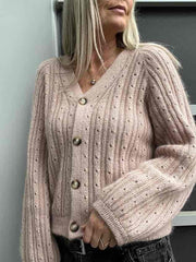 Rikke cardigan No 1 af Rikke Jönsson, strikkekit i No 2 + silk mohair Strikkekit Rikke Jönsson
