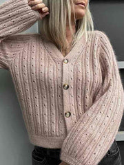 Rikke cardigan No 1 af Rikke Jönsson, strikkekit i No 2 + silk mohair Strikkekit Rikke Jönsson