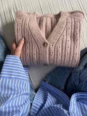 Rikke cardigan No 1 af Rikke Jönsson, strikkekit i No 2 + silk mohair Strikkekit Rikke Jönsson