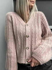 Rikke cardigan No 1 af Rikke Jönsson, strikkekit i No 2 + silk mohair Strikkekit Rikke Jönsson