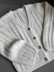 Rikke cardigan No 1 af Rikke Jönsson, strikkekit i No 4 + silk mohair Strikkekit Rikke Jönsson