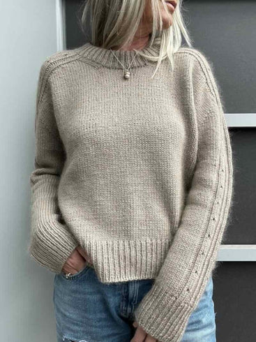 Rikke Sweater No 2 af Rikke Jönsson, strikkekit i No 3 + silk mohair