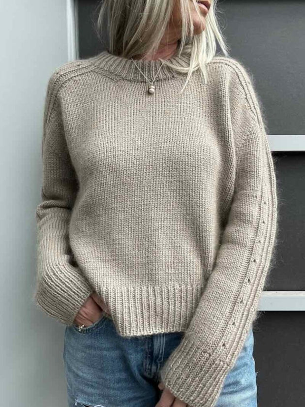 Rikke Sweater No 2 af Rikke Jönsson, strikkekit i No 3 + silk mohair