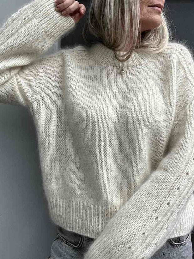 Rikke Sweater No 2 af Rikke Jönsson, strikkekit i No 3 + silk mohair