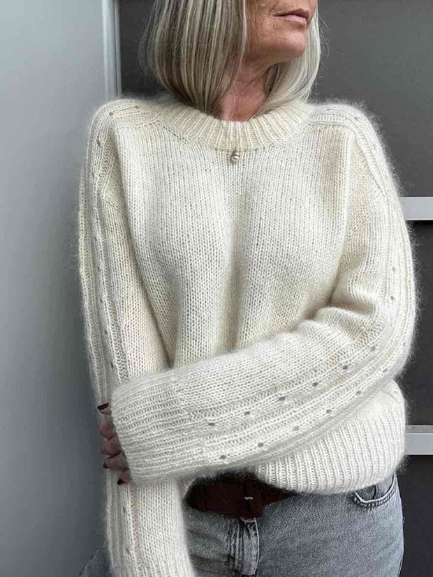 Rikke Sweater No 2 af Rikke Jönsson, strikkekit i No 3 + silk mohair