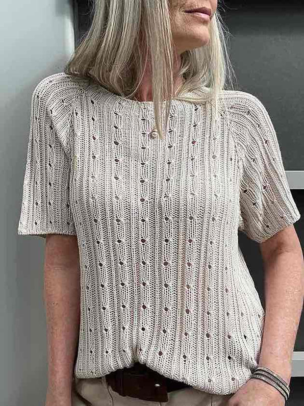 Rikke tee af Rikke Jönsson, strikkeopskrift (DK, SE, NO)