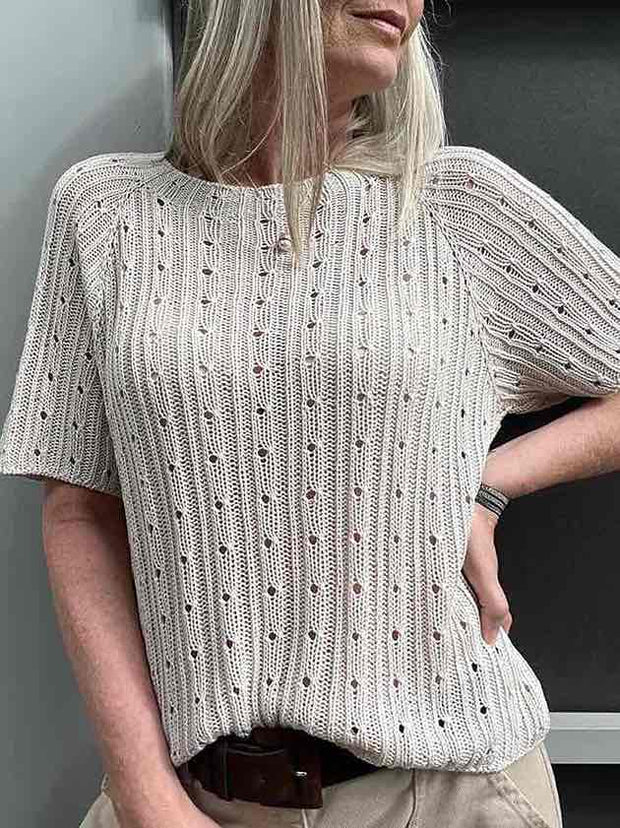 Rikke tee af Rikke Jönsson, strikkeopskrift (DK, SE, NO)