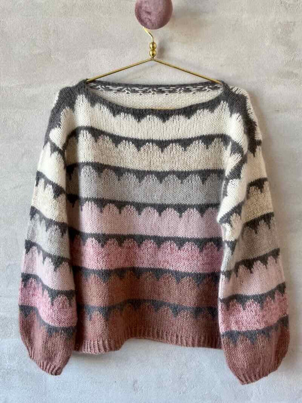 Robinia sweater af Anne Ventzel, multifarvet garnpakke i No 20+10 (uden opskrift) Strikkekit Anne Ventzel