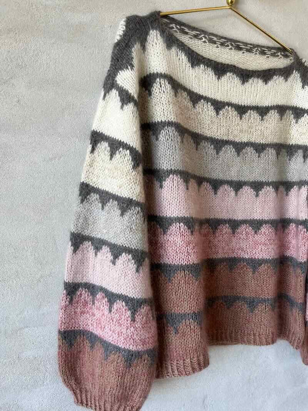 Robinia sweater af Anne Ventzel, multifarvet garnpakke i No 20+10 (uden opskrift) Strikkekit Anne Ventzel