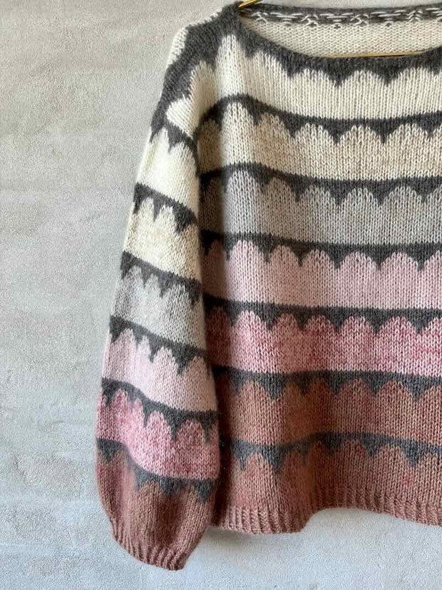 Robinia sweater af Anne Ventzel, multifarvet garnpakke i No 20+10 (uden opskrift) Strikkekit Anne Ventzel