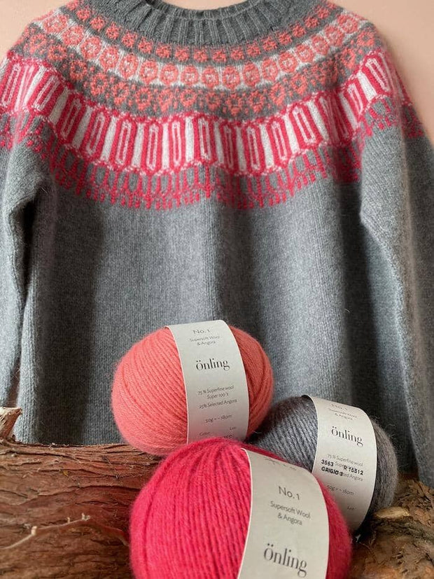 Rosir, Islandsk sweater, strikkeopskrift Strikkeopskrift Önling - Katrine Hannibal