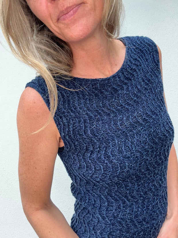 SandWave top fra VesterbyCrea, No 21 + 13 strikkekit Strikkekit VesterbyCrea 