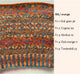 Sine cardigan af Ruth Sørensen, No 20 strikkekit | 36 Grøn grå, 92 Cognac, 10 Abrikos, 11 Dyb orange, 73 Tordenblå