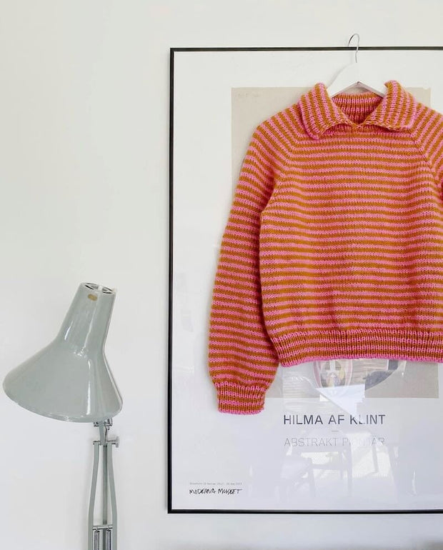 Stripe overload sweater af Spektakelstrik, strikkeopskrift Strikkeopskrift Spektakelstrik