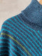 Studio Long sweater af Hanne Falkenberg, strikkekit | 41 Petroleum, 38 Irgrøn, 33 Æblegrøn