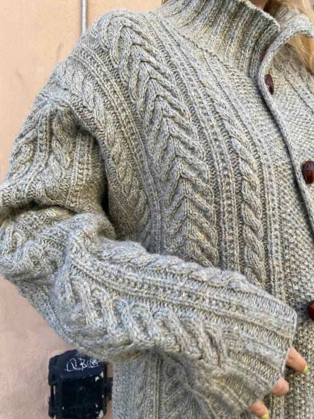 Tomas cardigan af Hanne Falkenberg, No 20 strikkekit Strikkekit Hanne Falkenberg