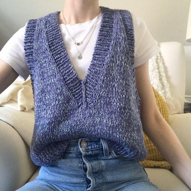 Treasure Vest af Spektakelstrik, strikkeopskrift Strikkeopskrift Spektakelstrik