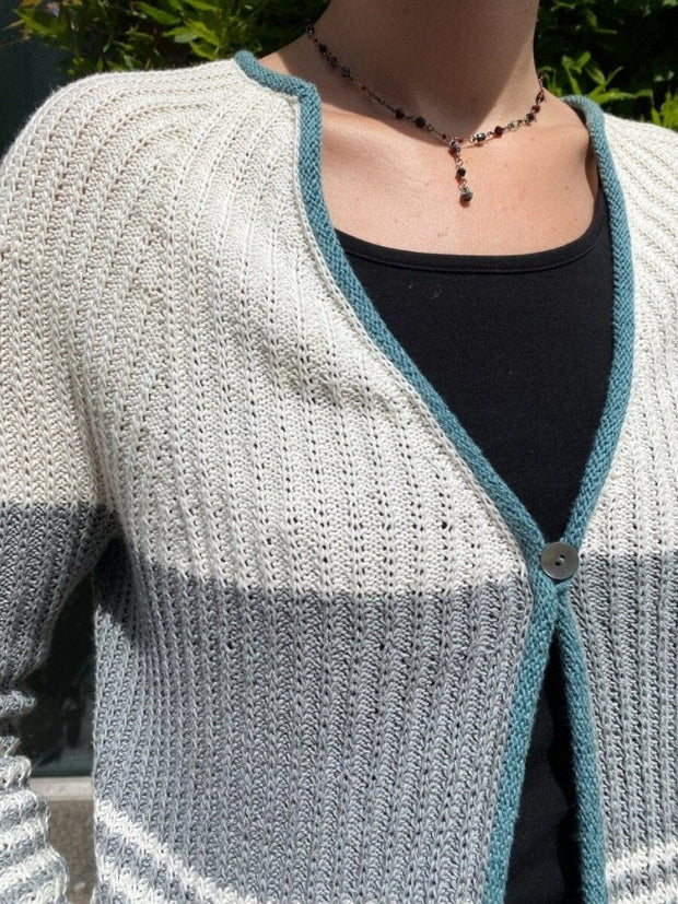 Trio Cardigan af Hanne Falkenberg, strikkeopskrift Strikkeopskrift Hanne Falkenberg