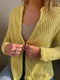 Trio cardigan (ensfarvet) af Hanne Falkenberg, No 21 strikkekit
