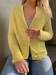 Trio cardigan (ensfarvet) af Hanne Falkenberg, No 21 strikkekit