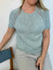 Vera Sommer t-shirt med raglan fra Önling, strikkeopskrift Strikkeopskrift Önling - Katrine Hannibal
