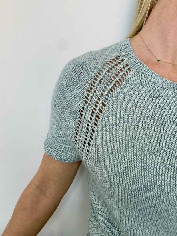Vera Sommer t-shirt med raglan fra Önling, strikkeopskrift Strikkeopskrift Önling - Katrine Hannibal