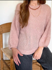 Vinum sweater fra Refined Knitwear, silk mohair strikkekit Strikkekit Refined Knitwear