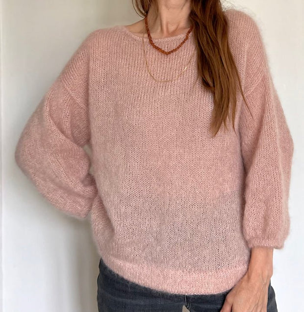 Vinum sweater fra Refined Knitwear, silk mohair strikkekit Strikkekit Refined Knitwear