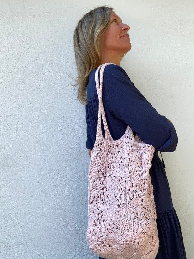 Wavebag fra VesterbyCrea, strikkeopskrift Strikkeopskrift VesterbyCrea