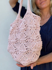Wavebag fra VesterbyCrea, strikkeopskrift Strikkeopskrift VesterbyCrea